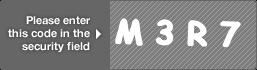 captcha code for visual authentication  letter M number 3 letter R number 7