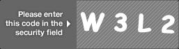 captcha code for visual authentication  letter W number 3 letter L number 2