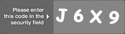 captcha code for visual authentication  letter J number 6 letter X number 9