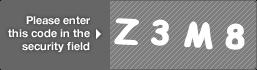captcha code for visual authentication  letter Z number 3 letter M number 8
