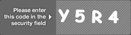 captcha code for visual authentication  letter Y number 5 letter R number 4