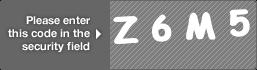 captcha code for visual authentication  letter Z number 6 letter M number 5